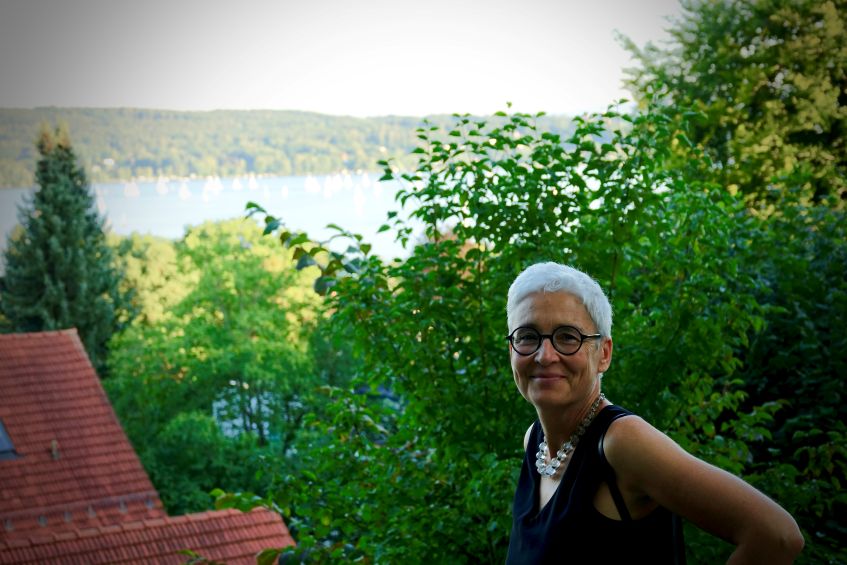 Martina Neubauer Blick vom Schloßgarten Starnberg auf den Starnberger See