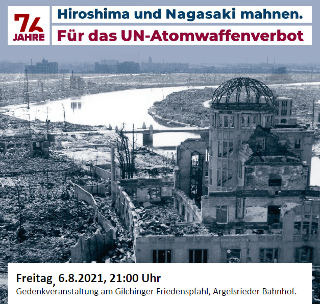 Gedenkveranstaltung Hiroshima/Nagasaki